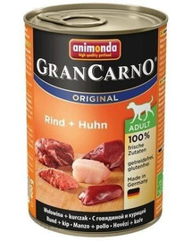  Animonda Grancarno Original Rind + Huhn 400 g hovädzia a kuracia konzerva pre psov