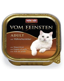 Animonda Vom Feinsten Adult mit Huhnchenleber 100g - Mokré krmivo s kuřecími játry pro dospělé kočky 100g