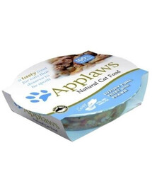 Applaws Natural Cat Food Luxury Tuna Fillet with Krevety 60g - vlhké krmivo pro kočky tuňák s krevetami 60g