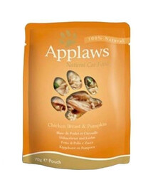 Applaws Natural Cat Food Chicken Breast & Pumpkin 70g - vlhké krmivo pro kočky s kuřecím masem a dýní 70g