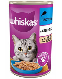 Whiskas Adult konzerva pre dospelé mačky s tuniakom v želé 400 g