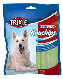 Trixie Kauchips Light Mit Spirulina žuvacie prúžky pre psov s riasami 100 g