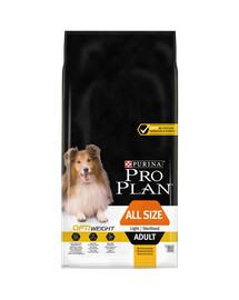 Purina Pro Plan Optiweight Adult Light Sterilised 14 kg granule pre dospelých sterilizovaných psov s nízkym obsahom tuku