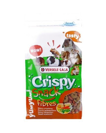 Versele-Laga Crispy Snack Fibres 650g - doplňkové krmivo pro králíky a morčata