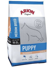 Arion Original Puppy Medium Salmon rice 12 kg - suché krmivo pro mladé psy středních plemen