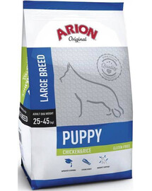 Arion Original Puppy Large Chicken & Rice 12 kg granule pre šteňatá veľkých plemien