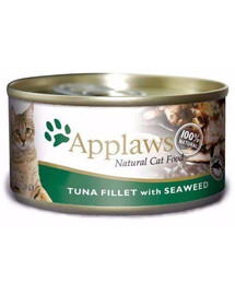 Applaws Natural Cat Food Filet z tuniaka s morskou riasou 156g - mokré krmivo pre mačky s tuniakom a morskými riasami 156g