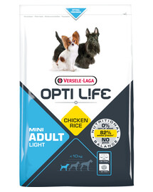 Versele-Laga Opti Life Adult Light Mini 7,5 kg granule pre psy malých plemien