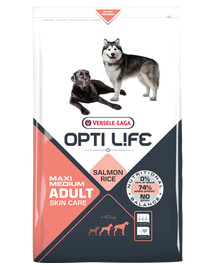 Versele-Laga Opti Life Adult Skin Care Medium & Maxi 12,5 kg granule pre psy stredných a veľkých plemien