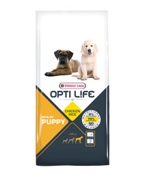 Versele Laga Opti Life Puppy Maxi - krmivo pro štěňata velkých plemen s kuřecím masem a rýží 12,5 kg