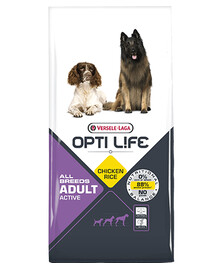 Versele - Laga Opti Life Adult Active 12,5 kg - granule pro aktivní psy