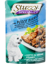 Versele-Laga Stuzzy Speciality Dog mokré krmivo bílá ryba 100g