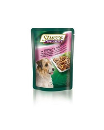 Versele-Laga Stuzzy Speciality Dog 100g - Vlhké krmivo pro psy s telecím masem a nudlemi 100g