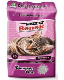 Super Benek Compact Line Lavender 25 l - stelivo pro kočky s vůní levandule 25l