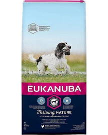 Eukanuba Thriving Mature Medium Breed Chicken granule pre psov kura 3 kg