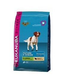 Eukanuba Dog Dry Base Senior All Breeds Lamb & Rice granule pre psov jahňacie s ryžou 2,5 kg