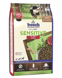 Bosch PetFood Bosch Sensitive Lamb & Rice 3kg - granule pro psy jehněčí s rýží 3kg