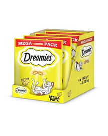 DREAMIES Mega Pack 4x180g mačacia maškrta s lahodným syrom