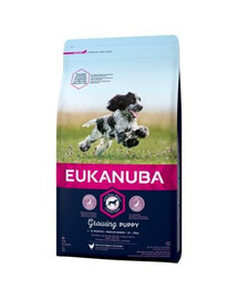 Eukanuba Puppy Medium Breed Chicken granule pre psy kuracie 15 kg