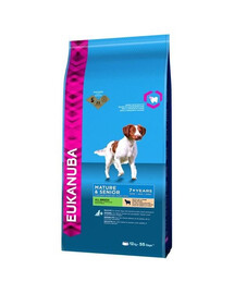Eukanuba Dog Dry Base Senior All Breeds Lamb & Rice 12 kg granule pre psov