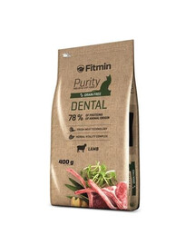 Fitmin Purity Dental Lamb 400 g - granule pro kočky pro udržení zdravé tlamy s jehněčím masem 400 g