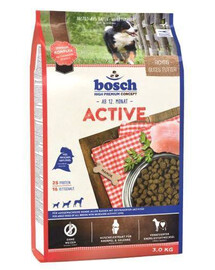 BOSCH Active 3 kg granule pre fyzicky aktívnych dospelých psov 3 kg