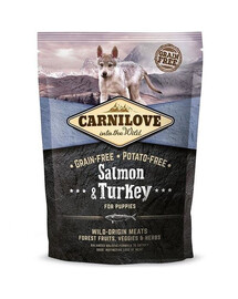 Carnilove Salmon & Turkey For Puppies 1,5 kg granule pro štěňata s lososem a krůtou