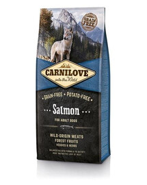 Carnilove Salmon For Adult 12 kg granule, losos vhodný pre dospelých psov
