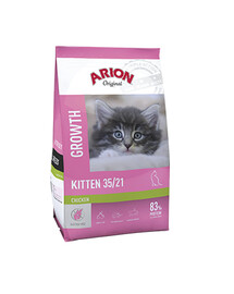 Arion Original Growth Kitten Chicken 7,5 kg - suché krmivo pro koťata s kuřecím masem 7,5 kg