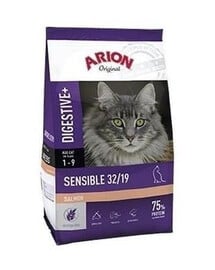 Arion Original Digestive+ Sensible Cat 2 kg - suché krmivo pro kočky s citlivým zažíváním