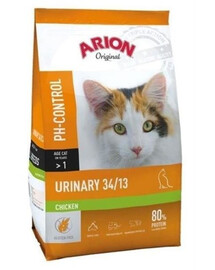 Arion Original PH - Control Cat Urinary Tract Chicken 7,5 kg - suché krmivo pro kočky s poruchami močových cest s kuřecím masem 7,5 kg