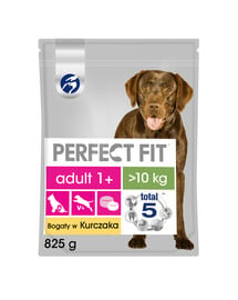 Perfect Fit Adult 1+ Rich in Chicken M/L 825 g granule pre dospelých psov stredných a veľkých plemien 825 g