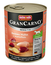 Animonda Grancarno Sensitiv Reines Huhn + Kartoffeln 800g - mokré krmivo pro psy s kuřecím masem a bramborami