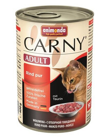 Animonda Carny Adult Rind Pur 400 g konzerva pre dospelé mačky s hovädzím mäsom