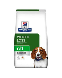 HILL'S PD Canine r/d Weight Reduction 4 kg granule pre psov 4 kg