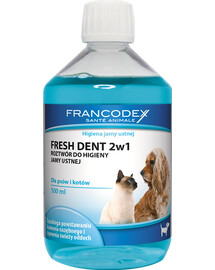 Francodex FreshDent ústna voda pre psy a mačky 500 ml