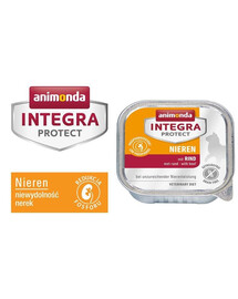Animonda Integra Protect Nieren mit Rind 100g - vlhké krmivo pro kočky s onemocněním ledvin s hovězí příchutí 100g