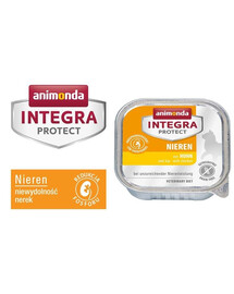 Animonda Integra Protect Nieren mit Huhn 100g - vlhké krmivo pro kočky s onemocněním ledvin s kuřecím masem 100g