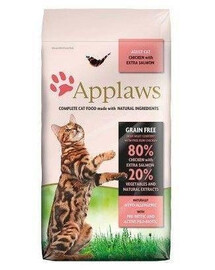 Applaws Complete Cat Food Adult Cat Chicken with Extra Salmon 7,5 kg - suché krmivo pro dospělé kočky kuře s lososem 7,5 kg