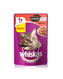 Whiskas ( 1+ let ) Želé s hovězím 85g - vlhké krmivo pro kočky starší 1 roku Želé s hovězím 85g