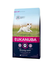 Eukanuba Growing Puppy Small Breed Chicken 3kg - suché krmivo pro psy kuře 3kg