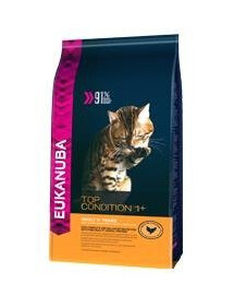 Eukanuba Cat Top Condition 1+ bohaté na kuracie mäso 10 kg - suché krmivo pre mačky 10 kg