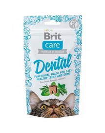 Brit Care Cat Snack Dental 50g - pamlsky pro kočky na podporu zdraví zubů 50g