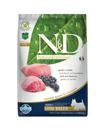 Farmina N&D Prime Dog Lamb Blueberry Adult Mini 7 kg - granule pro dospělé psy malých plemen jehněčí