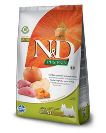 Farmins N&D GF Pumpkin Boar&Apple Adult Mini 7kg - suché krmivo pro dospělé psy malých plemen Dýně se zvěřinou 7kg