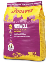 Granule Josera Adult Miniwell 900 g pre dospelých psov malých plemien