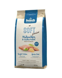 BOSCH Soft junior chicken & sweet potato 1 kg granule pre šteňatá a rastúce psy 1 kg