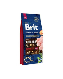 Brit Premium By Nature Senior Small/Medium Chicken granule pre starších psov malých a stredných plemien s kuracím mäsom 3 kg