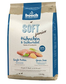 BOSCH Soft junior granule pre šteňatá kura a batáty 2,5 kg