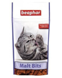 Beaphar Malt Bits maškrta s pastou pre mačky proti pilobezoárom 35g